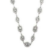 Celestial Cascade Long Silver Necklace – Elegant Handcrafted Necklaces